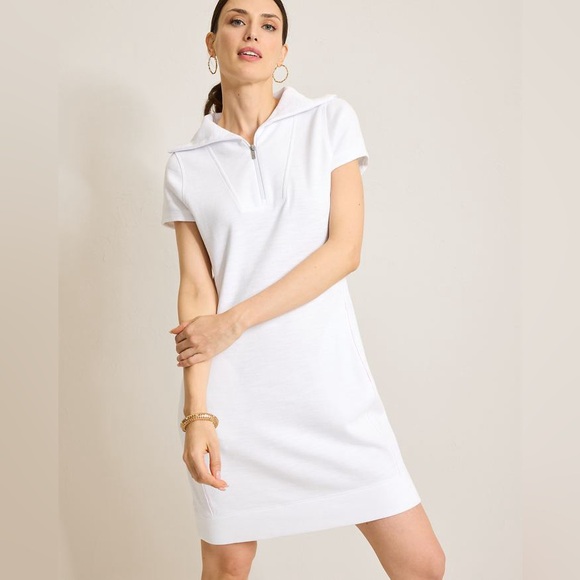 Tommy Bahama Tobago Bay Half-Zip Collared Dress XS Retails $138